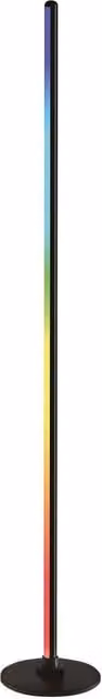 N-Gear Dreamlight Smart LED Floor Lamp, Black, RGB Multicolour, Dimmable with Tuya, Amazon Alexa and Google Assistant Compatibility