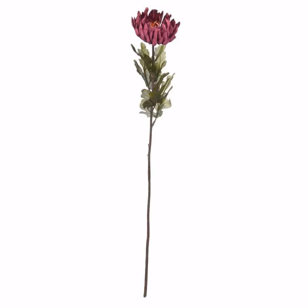 Lemon Pavilion Autumn Spider Chrysanthemum Artificial Flower in Purple and Red, W: 14 cm, D: 14 cm, H: 78 cm – 3