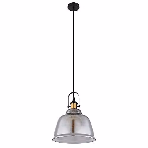 Globo Lighting Brass and Glass Suspended Pendant Light for Dining Rooms, Height: 120 cm – 1