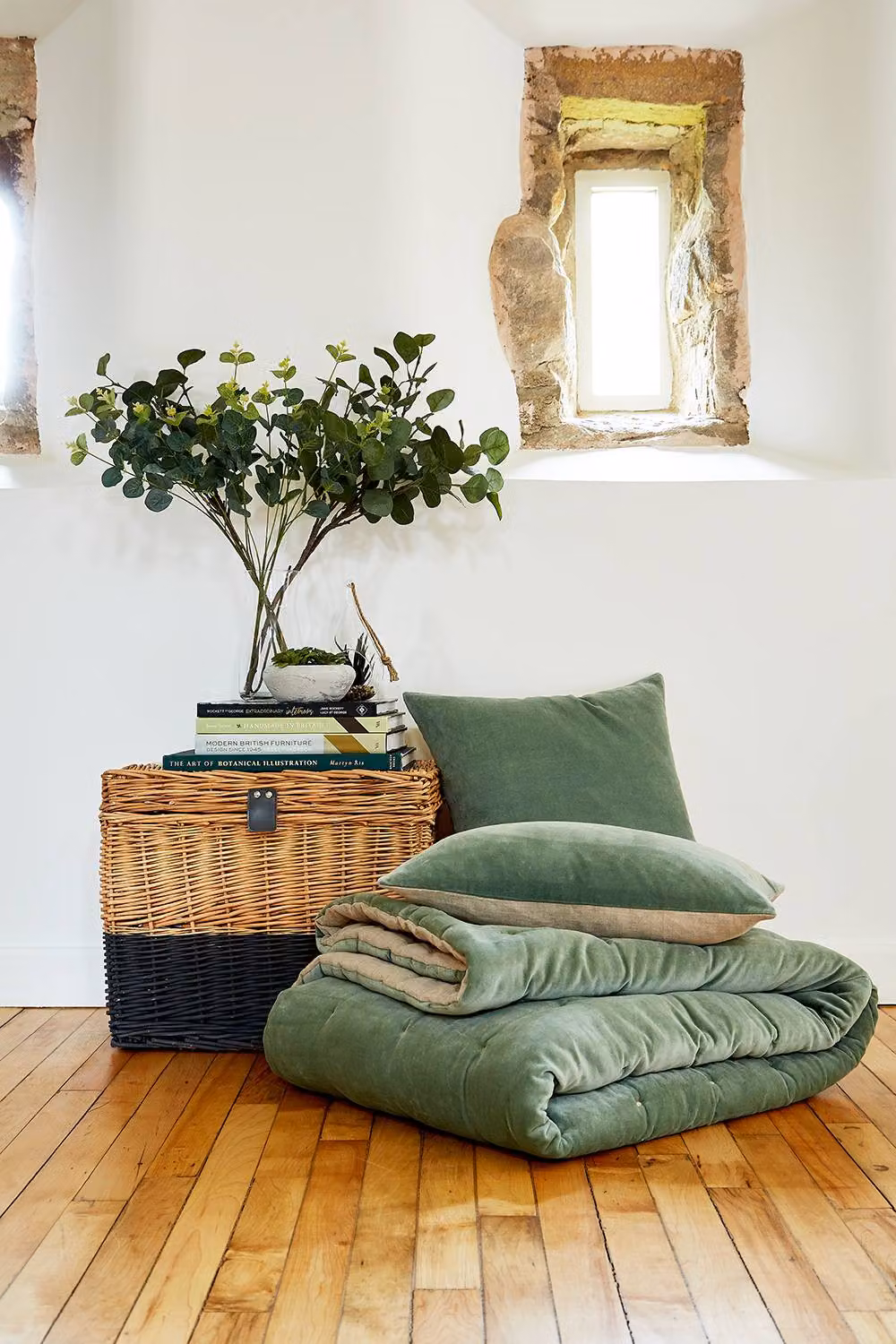 Christy Jaipur Luxury Quilted Cotton Throw in Green, W: 140 cm, L: 200 cm – 4