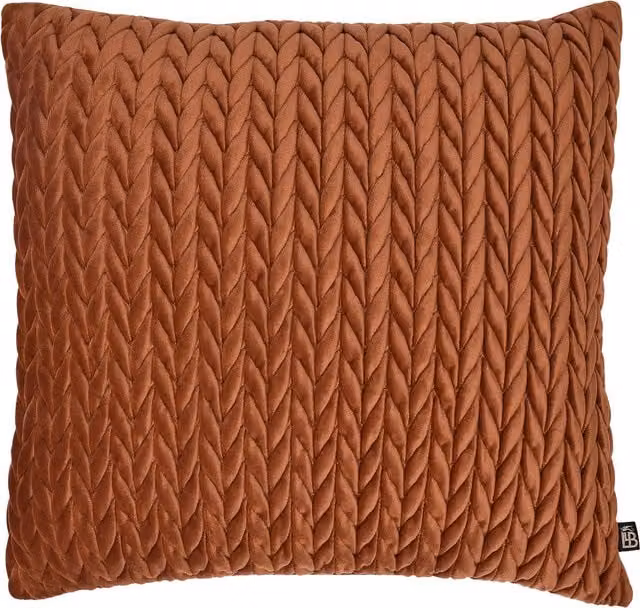House of Llewelyn-Bowen Amory Luxe Velvet Filled Cushion in Bronze, W/D/H: 43 x 43 x 43 cm – 2
