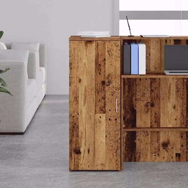 Berkfield Home Rustic Storage Cabinet in Brown, W/D/H: 40 x 45 x 103.5 cm – 1