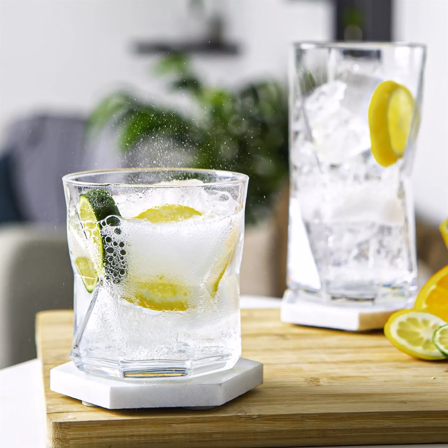 Bormioli Rocco Cassiopea Tumbler Glasses, Sand/Transparent, 330 ml, Pack of 4 – 4
