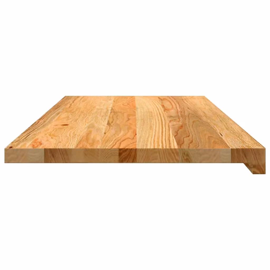 Berkfield Home Solid Oak Wood Window Sills, 2 Pack, Light Brown, W: 90 cm, D: 40 cm, H: 2 cm – 3