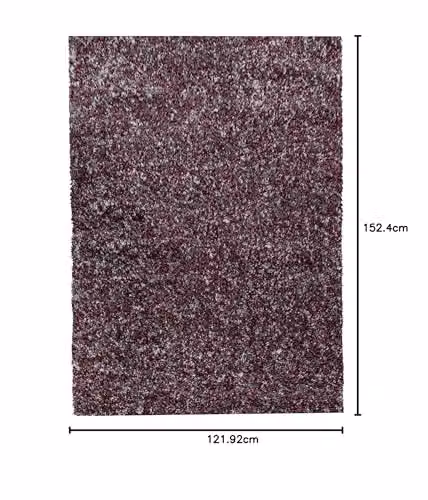 Bravich Red Blended Shaggy Rug, W/D/H: 120 x 170 x 1 cm – 2