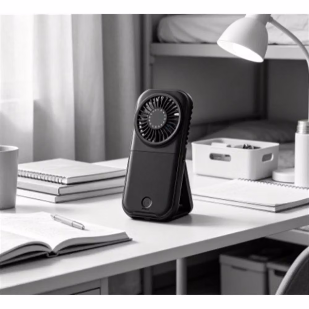 FLAVORA Black Mini Portable Hand-held Fan – 3