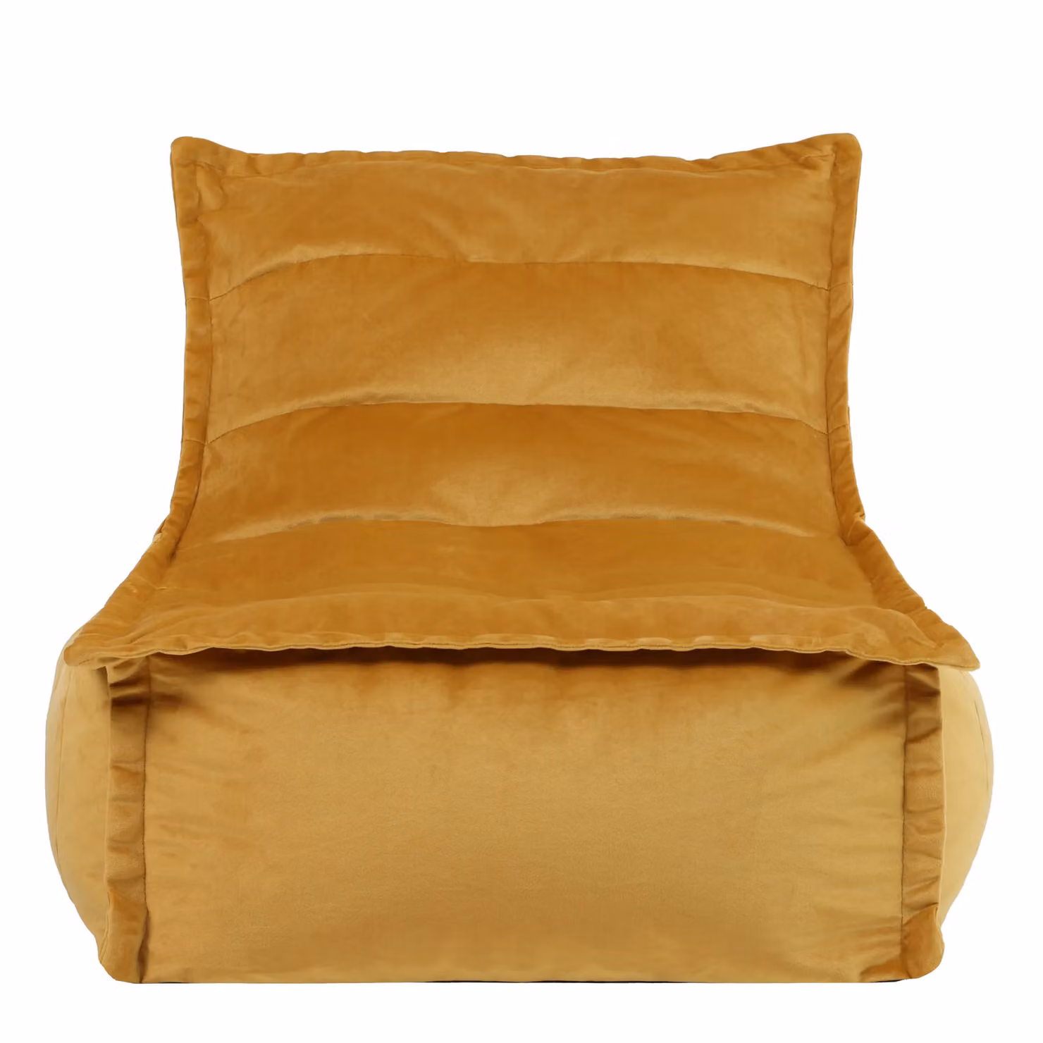 icon Dolce Velvet Bean Bag Lounger in Yellow – 3