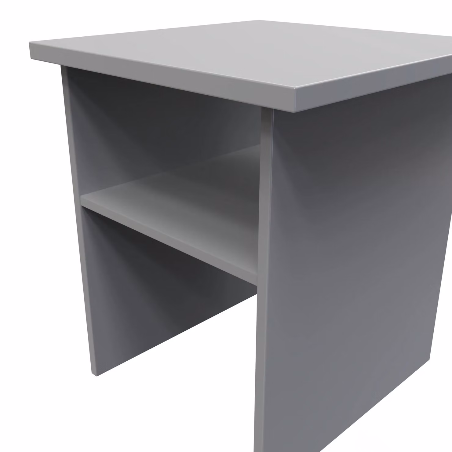 Ready Assembled 2 U Gloucester Lamp Table in Dark Grey – 3