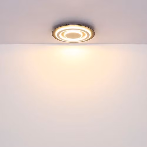 Globo Lighting Modern LED Ceiling Light for Bedroom and Living Room, Black and Brown, Diameter: 32 cm – 4