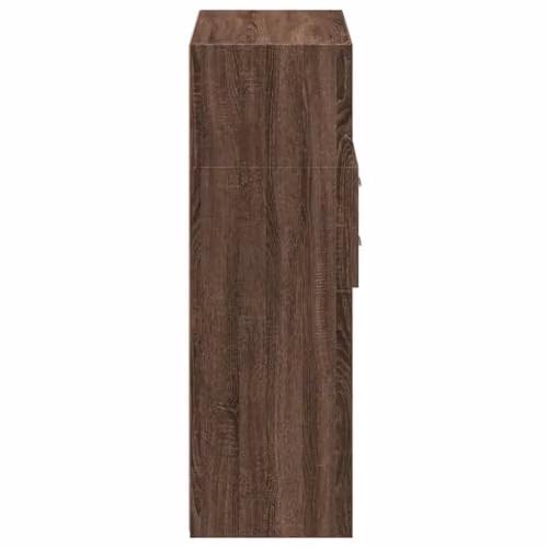 vidaXL Modern Brown Highboard in Oak Finish, W: 80 cm, D: 42.5 cm, H: 124 cm – 5