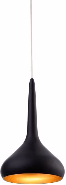 Firstlight Modern LED Bar Ceiling Pendant Light in Black and Gold/Brass