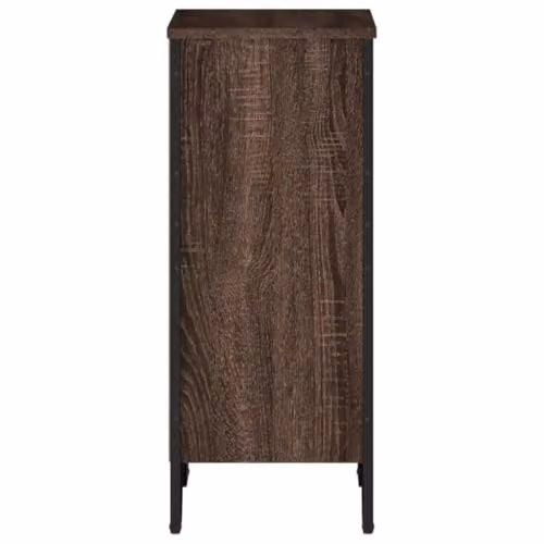 vidaXL Modern Brown Bookcase in Engineered Wood W/D/H: 50 x 31 x 74.5 cm – 4