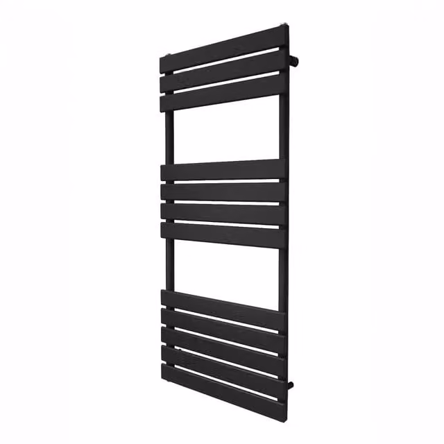 Monstershop Flat Panel Steel Towel Radiator, Black, W: 50 cm, H: 120 cm – 1