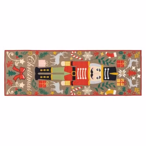 JVL Premium Scandinavian Christmas Washable Non-Slip Runner, W: 50 cm, L: 150 cm