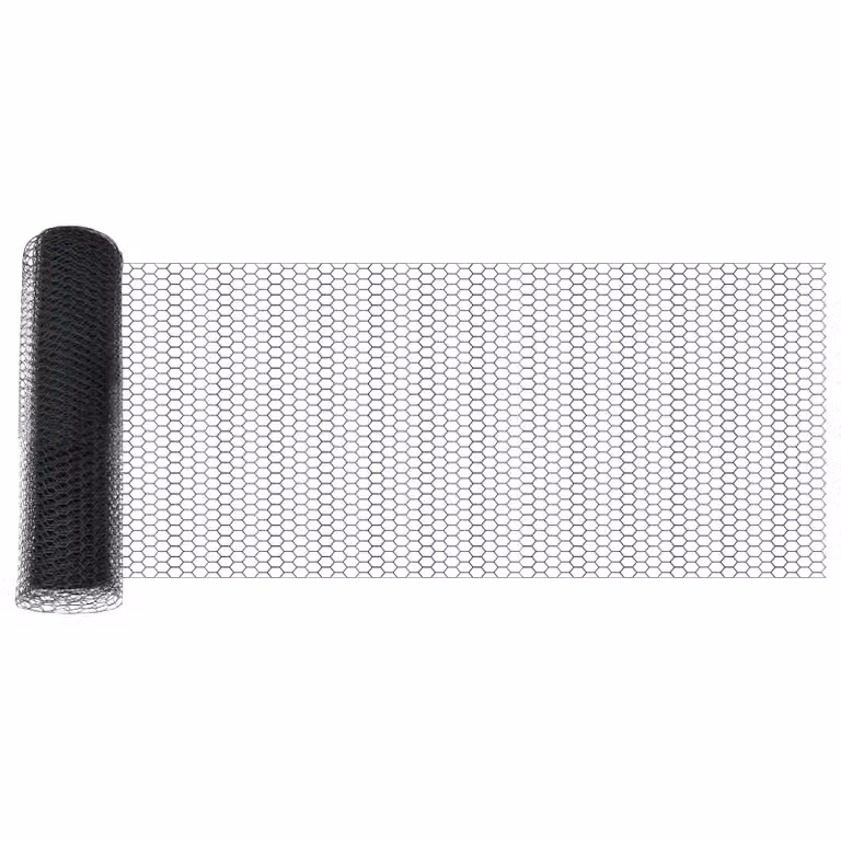 Berkfield Home Hexagon Steel Fence in Grey, 0.4 x 50 m