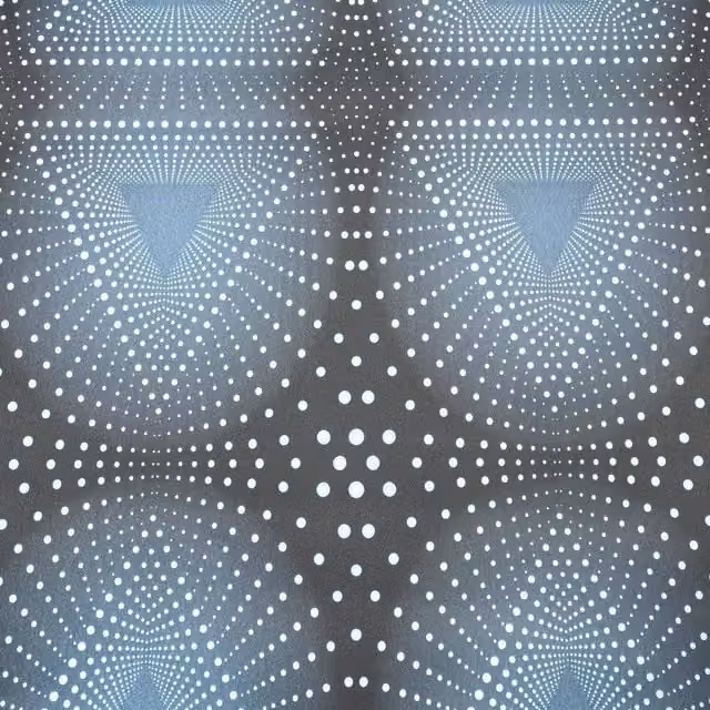 Good Vibes Blue Geometric Abstract Vinyl Wallpaper Roll