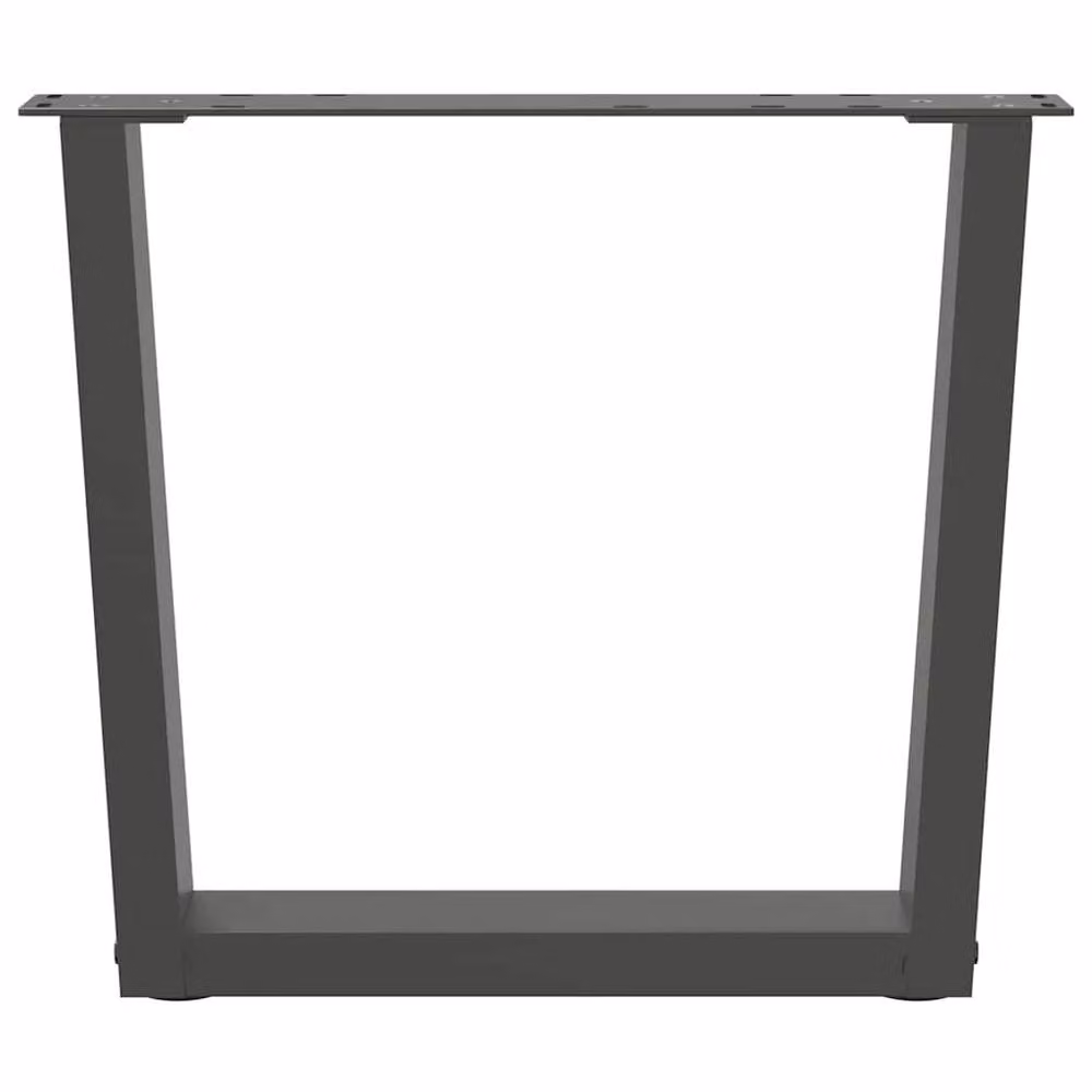 Berkfield Home V-Shape Dining Table Legs, 2 Piece Steel Set in Anthracite, H: 60 cm, W: 42 cm – 3