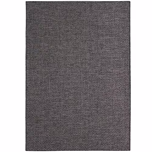 THE RUGS Magic Plain Outdoor and Indoor Rug in Dark Grey, W 80 cm x L 150 cm – 7