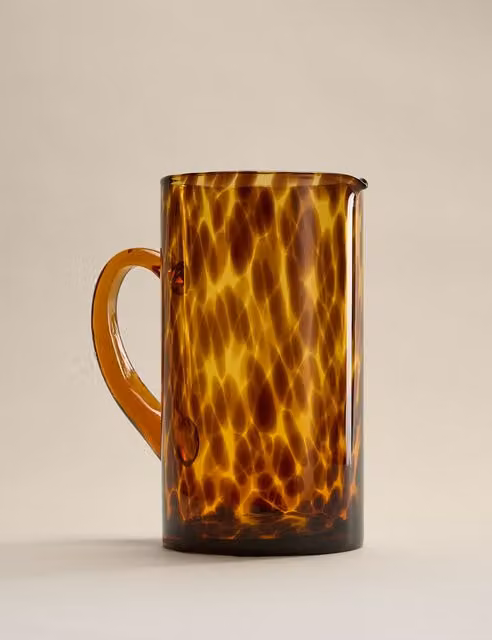 M&S Brown Speckled Glass Jug