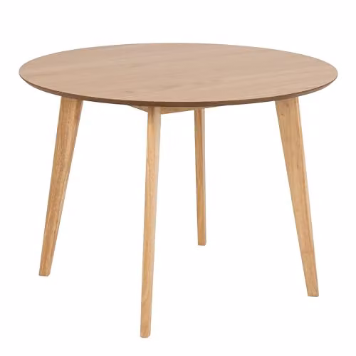 Furniture To Go Roxby Round Dining Table and 4 Dining Chairs in Oak, W/D/H: 105 x 76 x 76 cm – 2