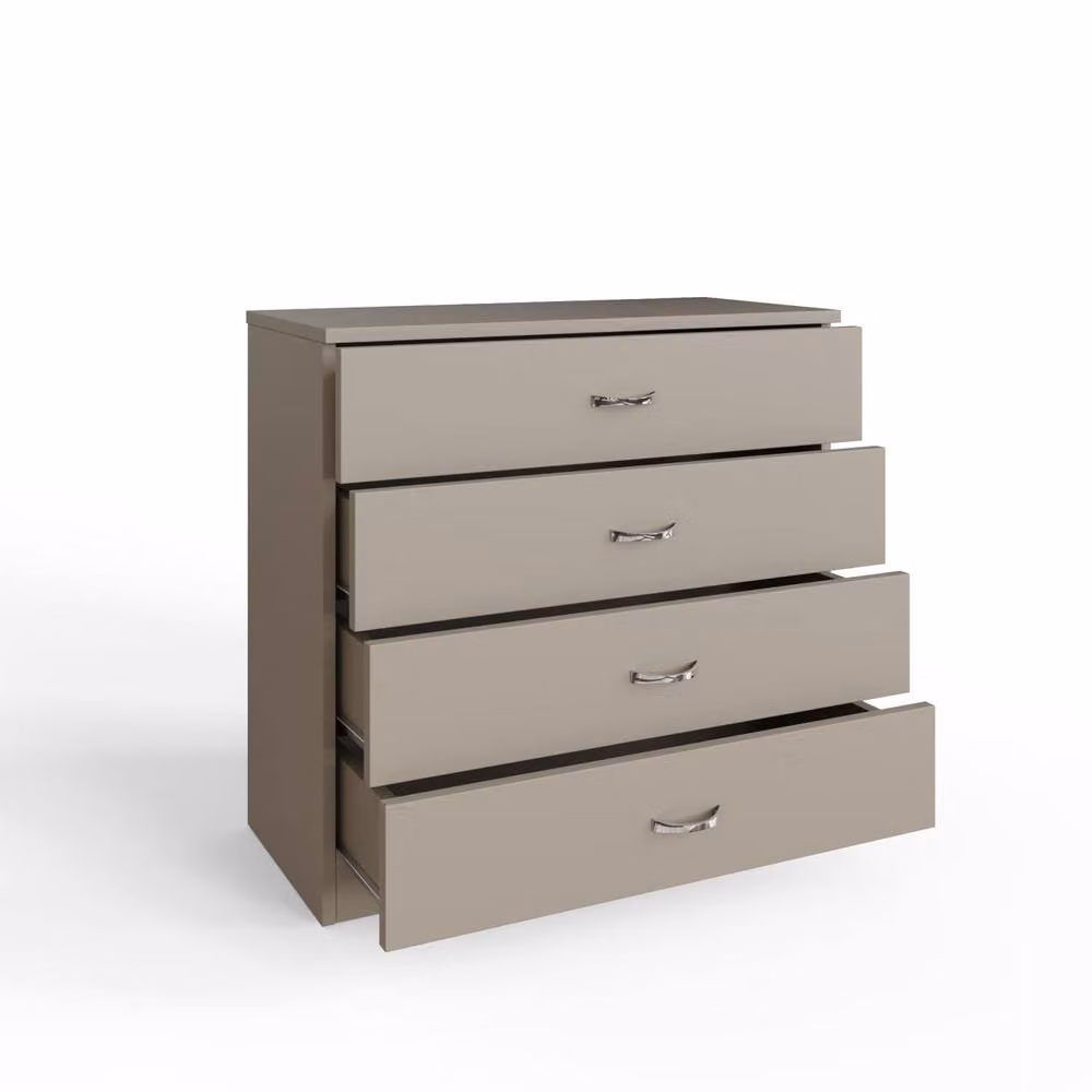 FWStyle Promo 4 Drawer Chest of Drawers in Beige Matt Metal – 2