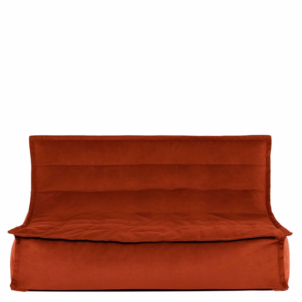 ICON Kota Matt Velvet Sofa in Terracotta – 2