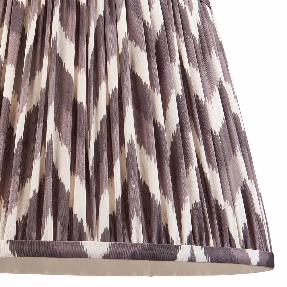 Netlighting Higgledy Gloss Blue Floor Lamp with Grey Fabric Zigzag Shade and E27 Socket – 3