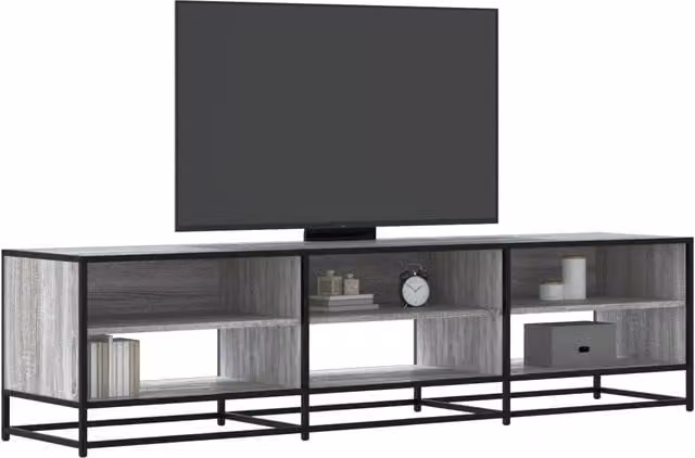 Berkfield Home Grey Sonoma TV Cabinet W: 180 cm, D: 40 cm, H: 46 cm – 1