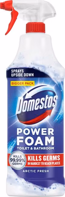 Domestos Toilet and Bathroom Power Foam Arctic Fresh Blue 650ml