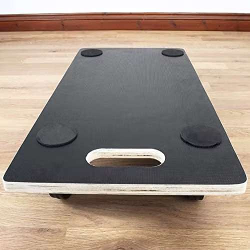 TekBox 4 Wheel Furniture Moving House Dolly in Black and Brown, W: 58 cm, D: 30 cm – 7