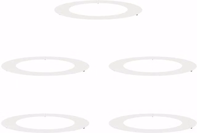 Berkfield Home Large White Collapsible Plastic Floor Planter Tub