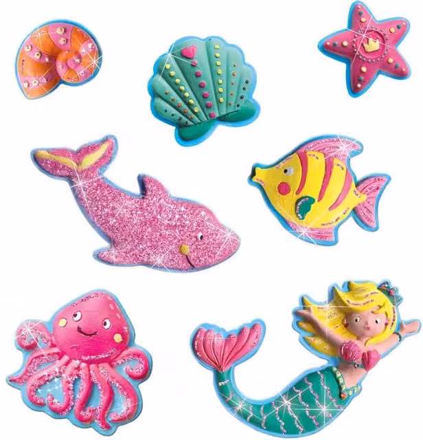 SES Casting and Painting Ocean Figures in Yellow, White and Multicolour