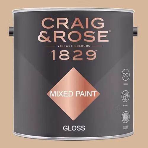 Craig & Rose 1829 Gloss Paint Stop in Regency Cream, 2.5l
