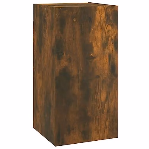 vidaXL Modern Wall Mounted TV Cabinet in Brown Oak, W/D/H: 60 x 30 x 30 cm – 1