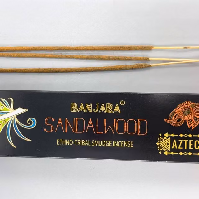 Banjara Tribal Sandalwood Aromatic Smudge Incense Sticks, Brown
