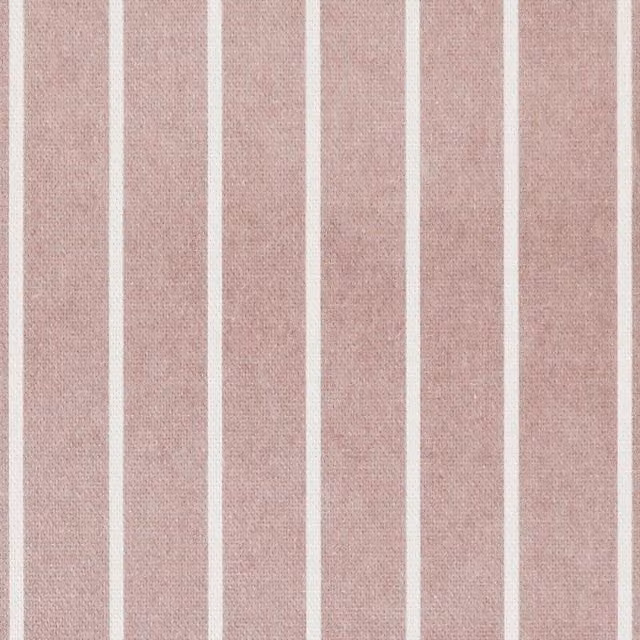 Ante Decor Burgess Printed Cotton Stripe Fabric in Pink, White and Black