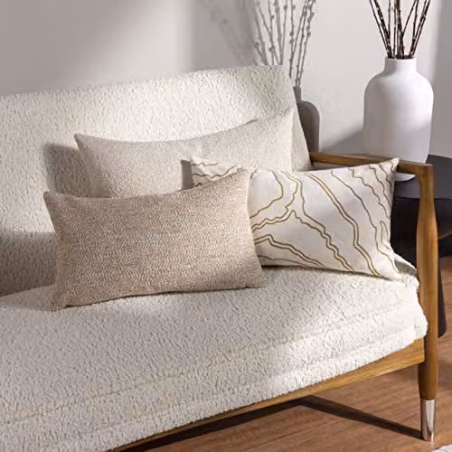 Hoem Selene Rectangular Brown Polyester Filled Cushion W/D/H: 40 x 40 x 1 cm – 2