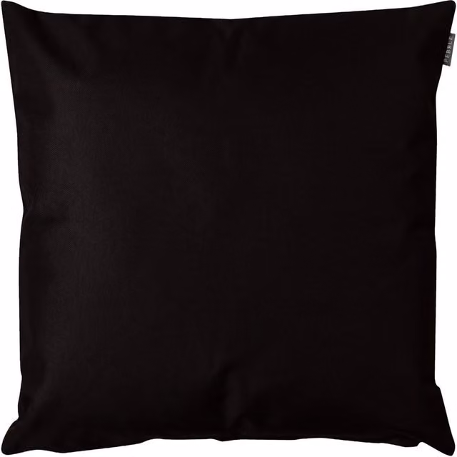 ICON Minimalist Square Indoor and Outdoor Cushion with Polyester Filling, Black