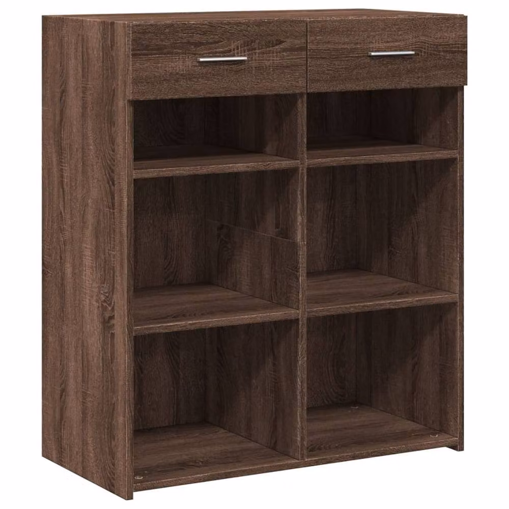 Berkfield Home Brown Oak Sideboard, W: 80 cm, D: 42.5 cm, H: 93 cm – 3