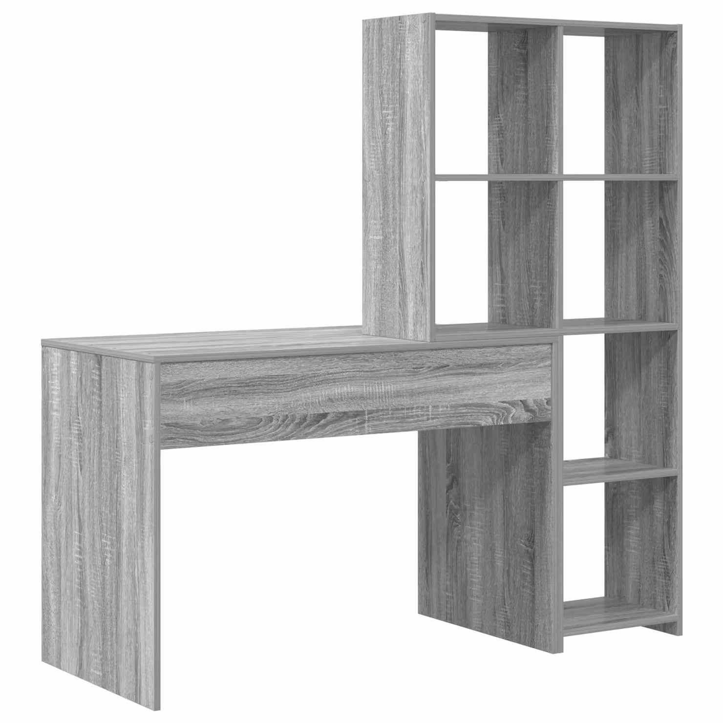 Berkfield Home Storage Shelf with Shelf in Grey Sonoma Engineered Wood – 3