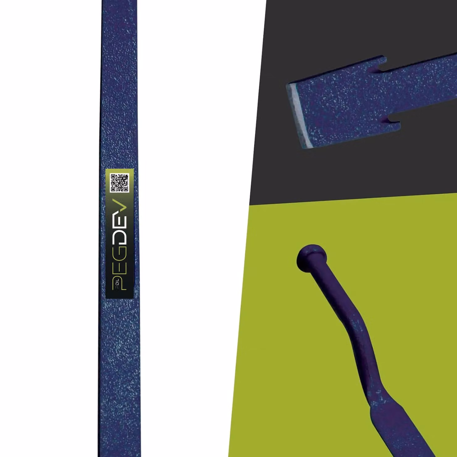 Pegdev 23 inch Solid Forged Slate Slaters Ripper with Carbon Steel Anti-Rust Finish in Navy Blue and Black (Length: 50.8 cm) – 2