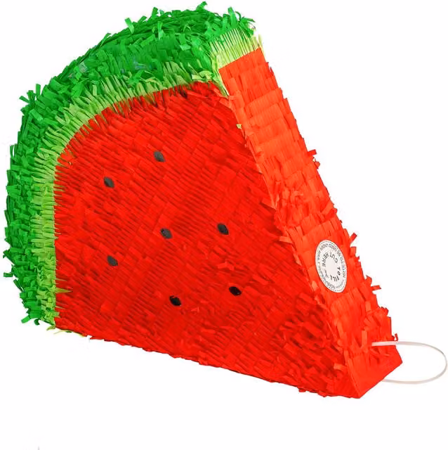 Fax Potato Watermelon Cardboard Pinata, Red, W: 42 cm, D: 9 cm, H: 36 cm