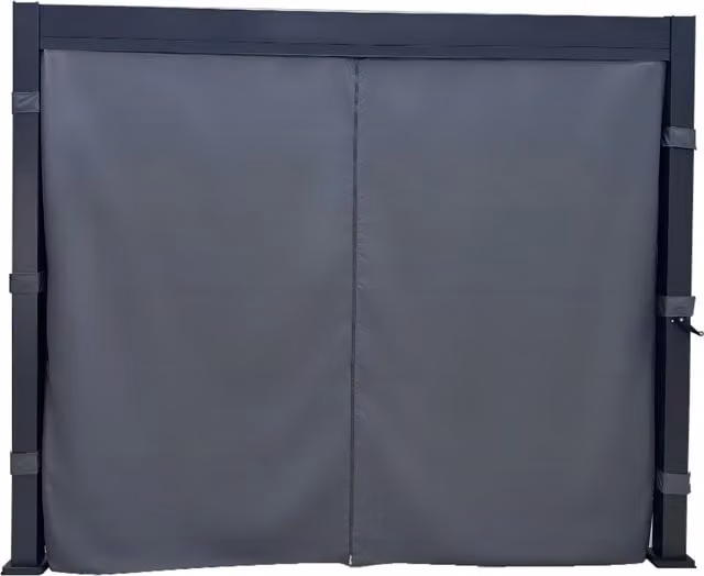 Malay Ibiza Aluminium Pergola Side Awning Pair, Grey, 3m