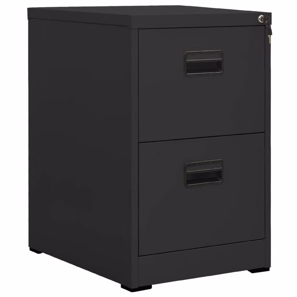 Berkfield Home Anthracite Steel Filing Cabinet, W/D/H: 46 x 62 x 72.5 cm – 2