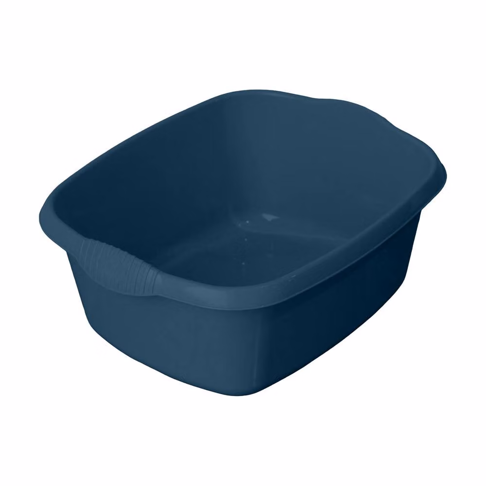 Casa Square Washing Up Bowl in Blue, Diameter: 32 cm – 2