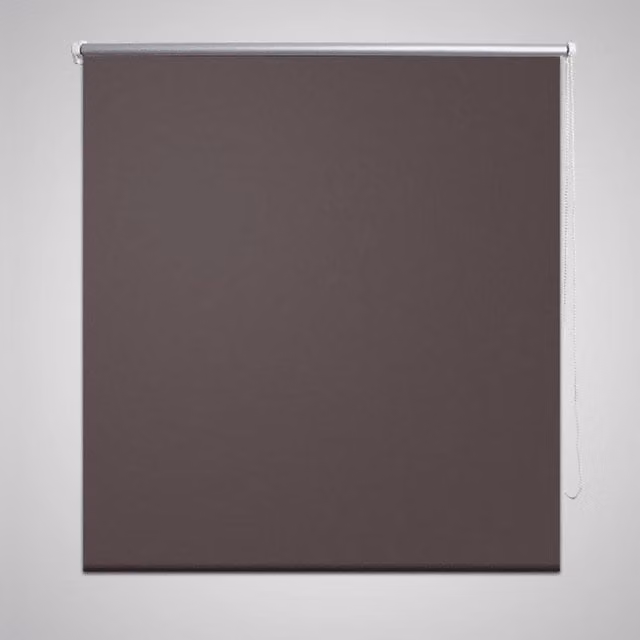 Berkfield Home Blackout Roller Blind, Brown, W: 160 cm, H: 175 cm