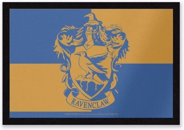 Harry Potter Ravenclaw Coir Doormat, Blue and Multicolour, W: 60 cm, D: 40 cm