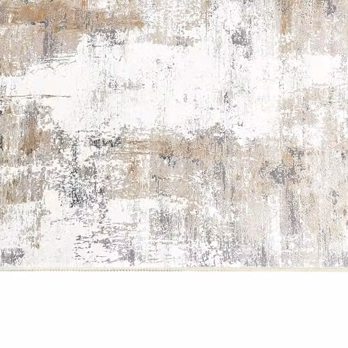 Marlow Abstract Modern Rectangular Area Rug, Multicolour Grey, W: 120 cm, L: 180 cm, Faux Wool and Cotton Blend – 3