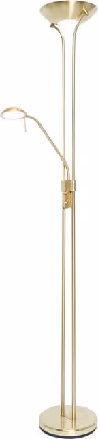 Litecraft Mother and Child LED Floor Lamp in Satin Brass