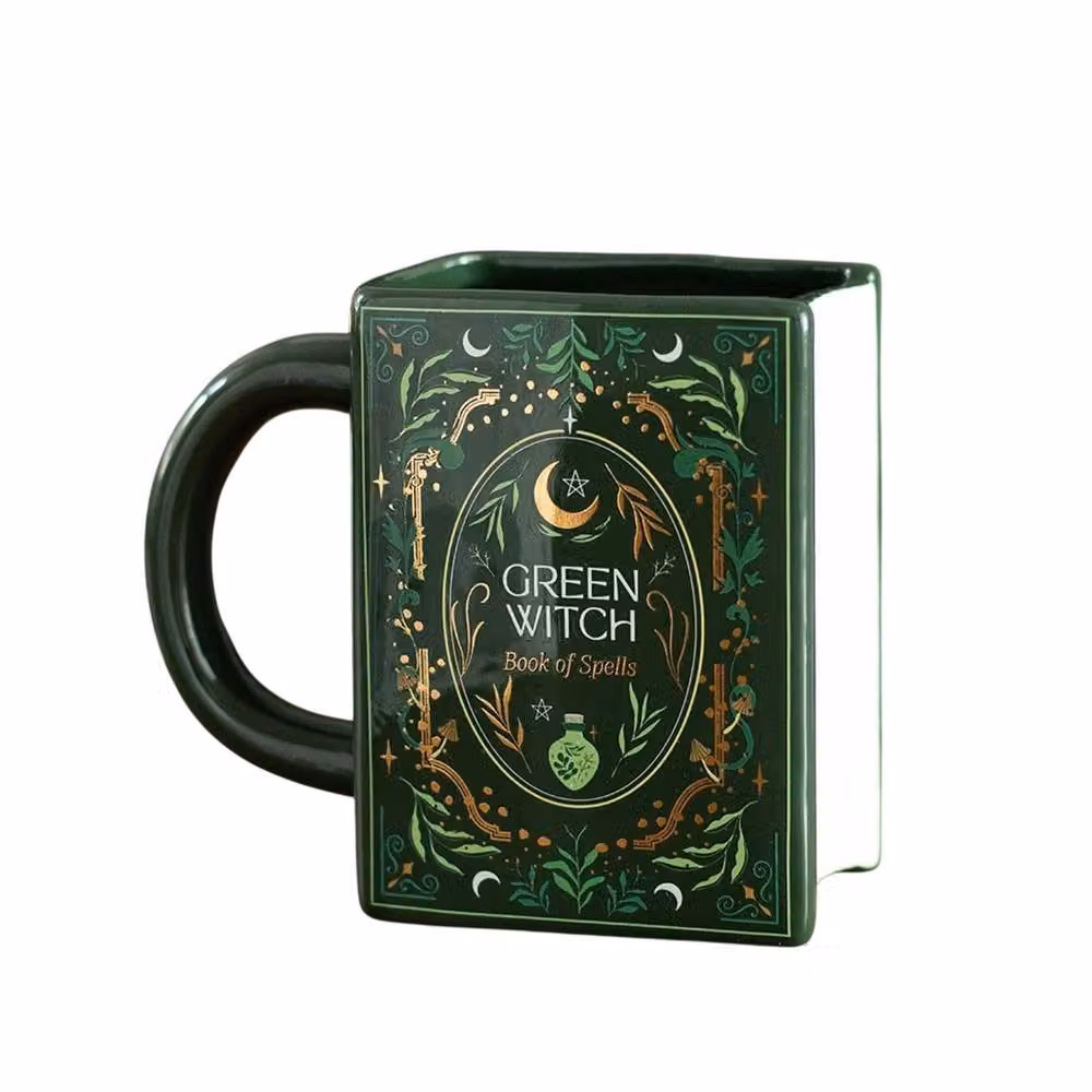 Something Different Green Witch Ceramic Mug, 450 ml – 3